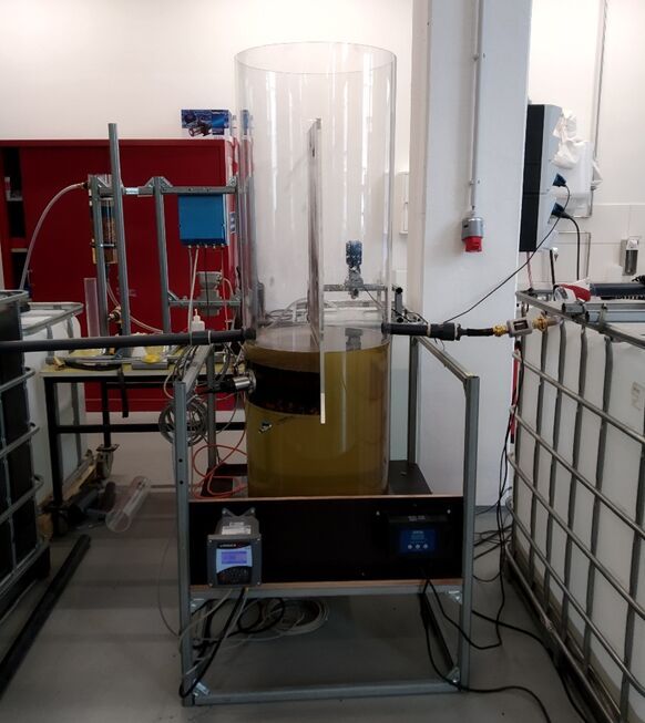 Halbtechnische Laboranlage Regenwasserfiltration
